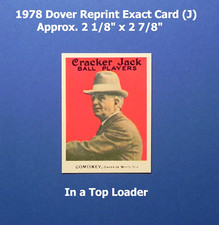 CHARLES COMISKEY 1978 Dover Reprint of Cracker Jack Card #23 _ Exact Card (J)