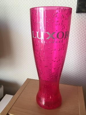 LUXOR Las Vegas Becher Cocktail, Drink, Party Pink mit Glitzer