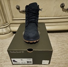 Timberland Junior 6" Premium Waterproof Boots Blue Boys Size 6