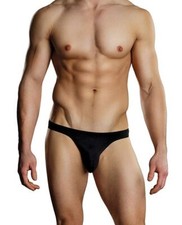 MALE POWER BONG THONG MENS BLACK
