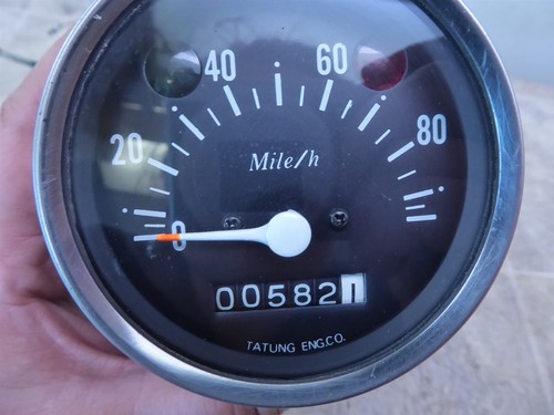 1972 Indian SE 54 S778-1) speedometer speedo gauge works - Picture 4 of 12