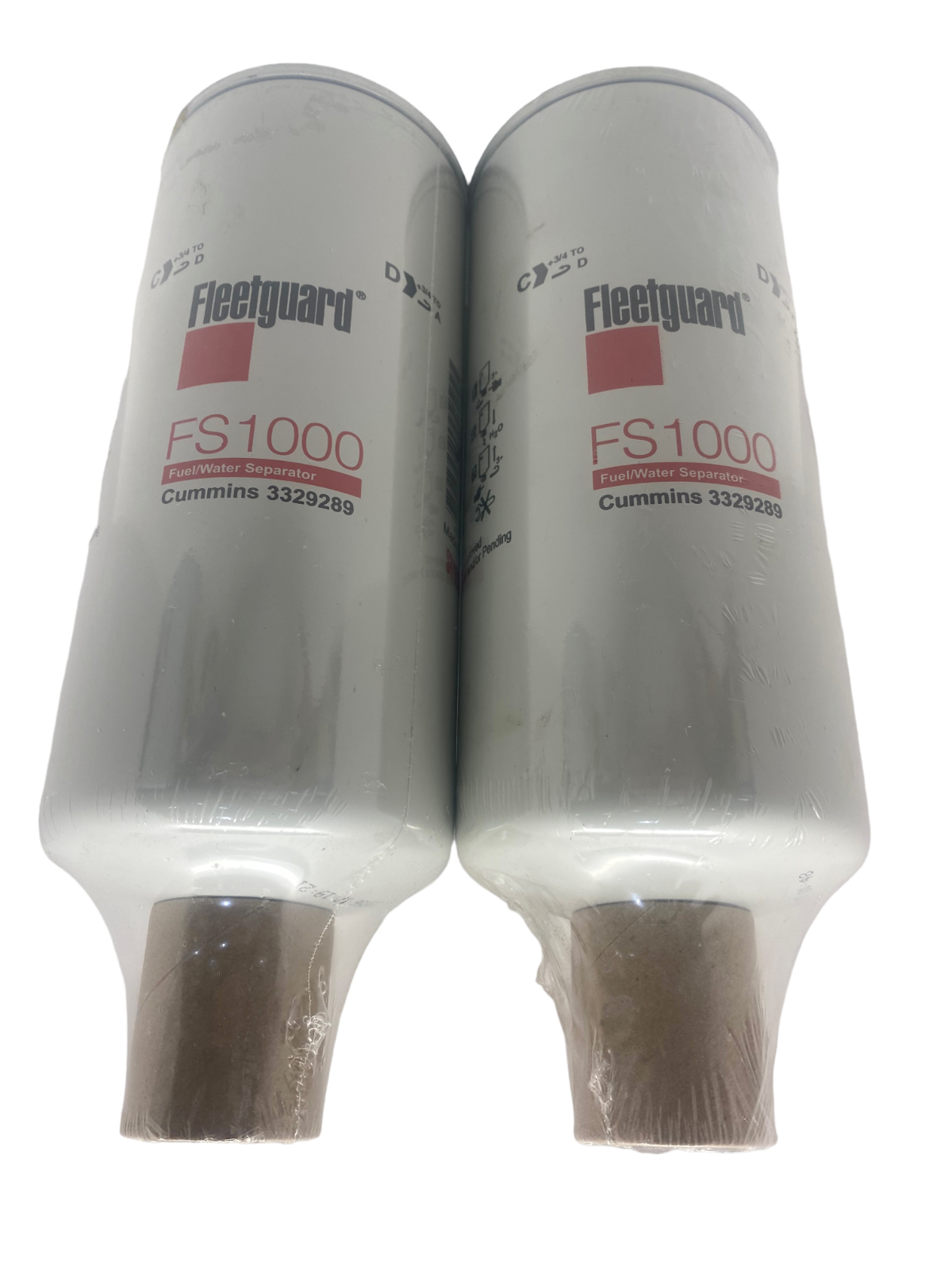 Fleetguard FS1000 Fuel Water Separator Filter – Pack Of 6 – Compatible With Cummins 3329289