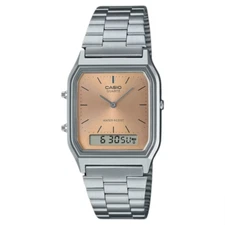 Casio New AQ-230A-4A Retro Digital Analog Alarm Mens Watch AQ230