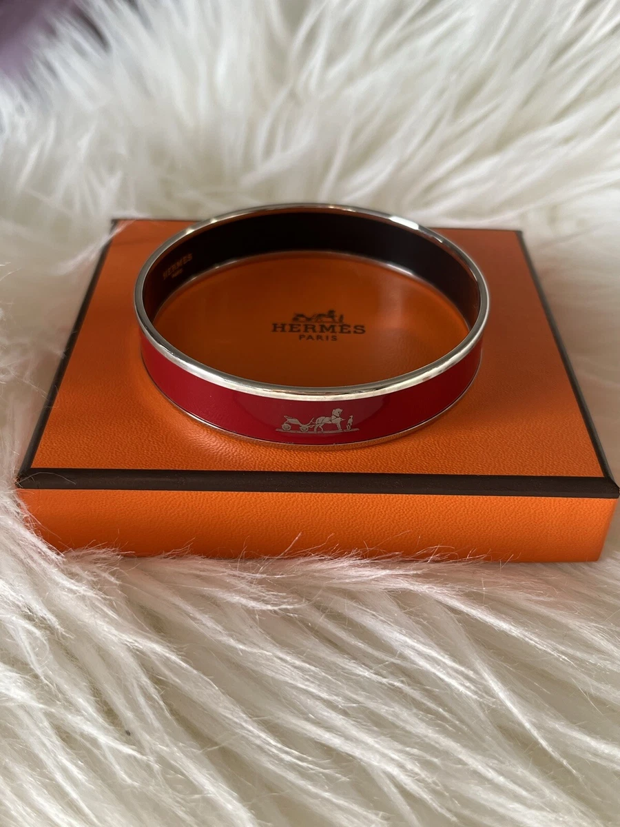 Hermes narrow enamel bracelet outlet