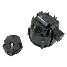 AMC/JEEP 258 4.2L HEI DISTRIBUTOR REPLACEMENT CAP (6CYL) AND ROTOR KIT - BLACK
