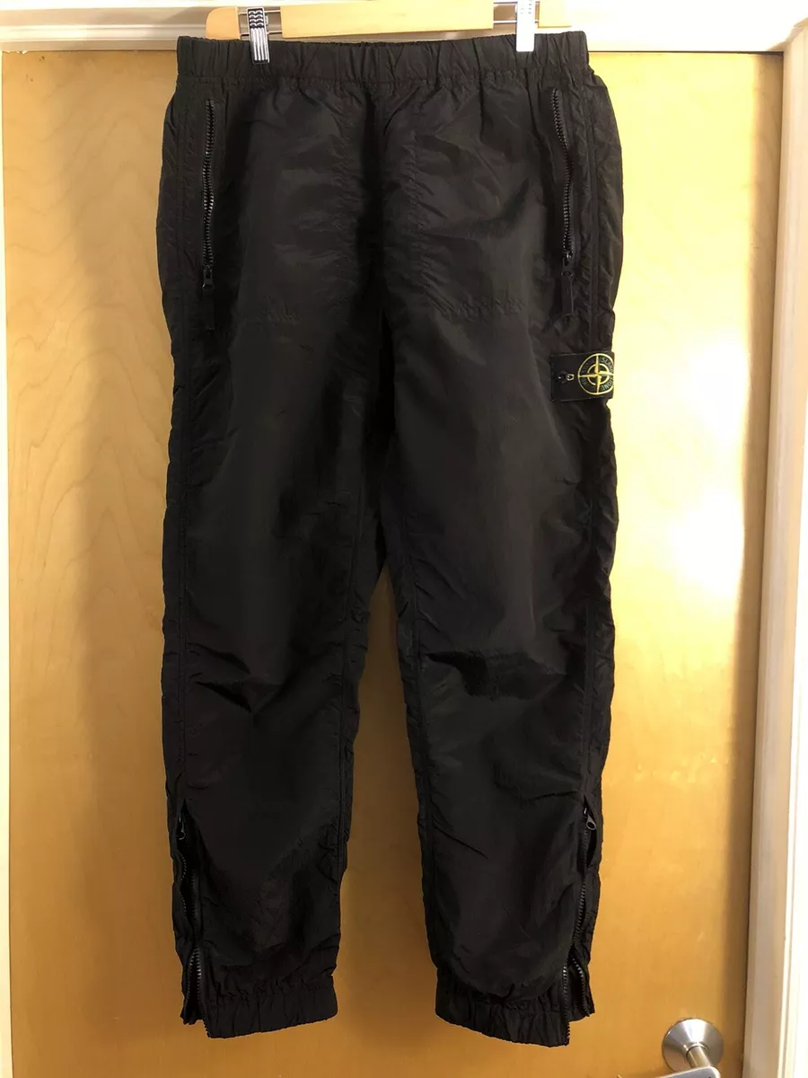 Stone Island Nylon Metal Pants Size L Black Color