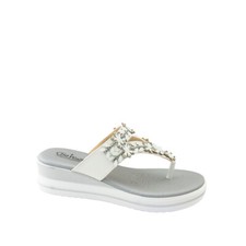 Cliawalk TRENDY53 Flip Flop White Women PE24