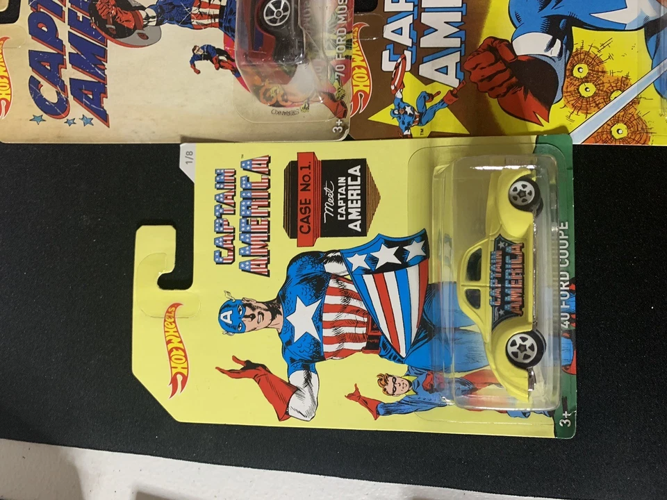 Lote sellado Hot Wheels Capitán América 2016 (7 del juego de 8 coches) Foto 2 de 4