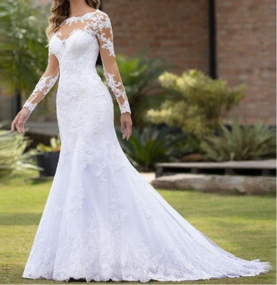 green emerald velvet dress Gorgeous Sexy Tulle Applique Lace Elegant Long Wedding Dresses, WG661 –  Wish Gown