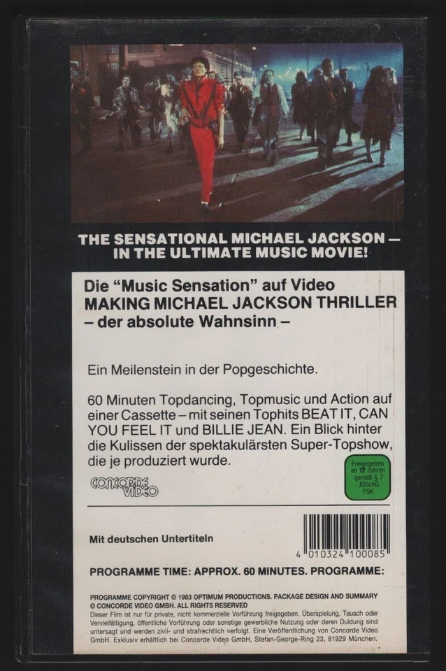 VHS VIDEO KASSETTE MAKING MICHAEL JACKSON'S THRILLER - Bild 2 von 3