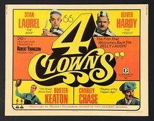 4 CLOWNS (1970) Original 22x28 Half Sheet