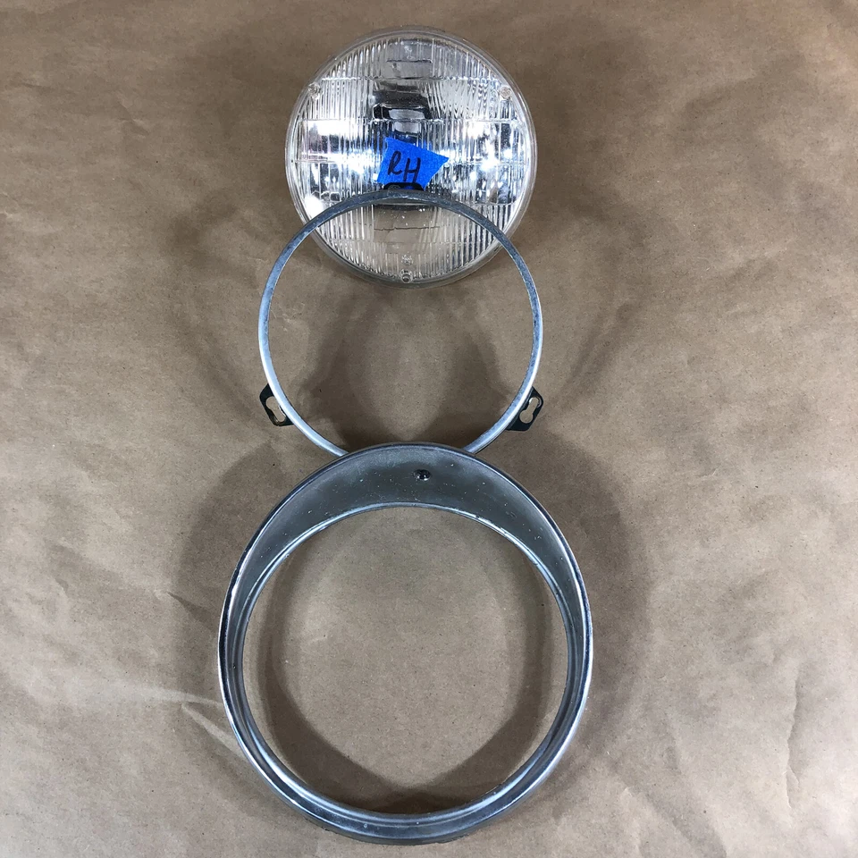 Conjunto de lámpara de cabeza interior Jaguar Mark 10 Mk X 420 derecha con bisel 54521144 OEM Foto 4 de 4