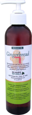 Gingerbread Massage Oil 8 fl oz (227 ml)