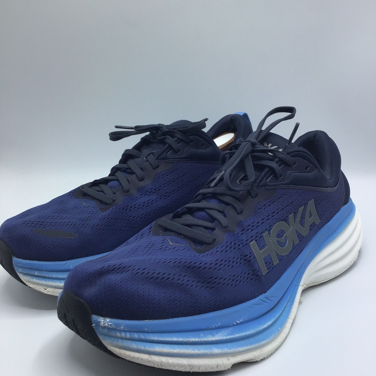 Hoka One One Bondi 8 Running Shoes Outer Space/All Aboard 1123202 OSAA Mens 8 D Hoka Bondi 8 - Outer Space - All Aboard – Fit2Run main image 2