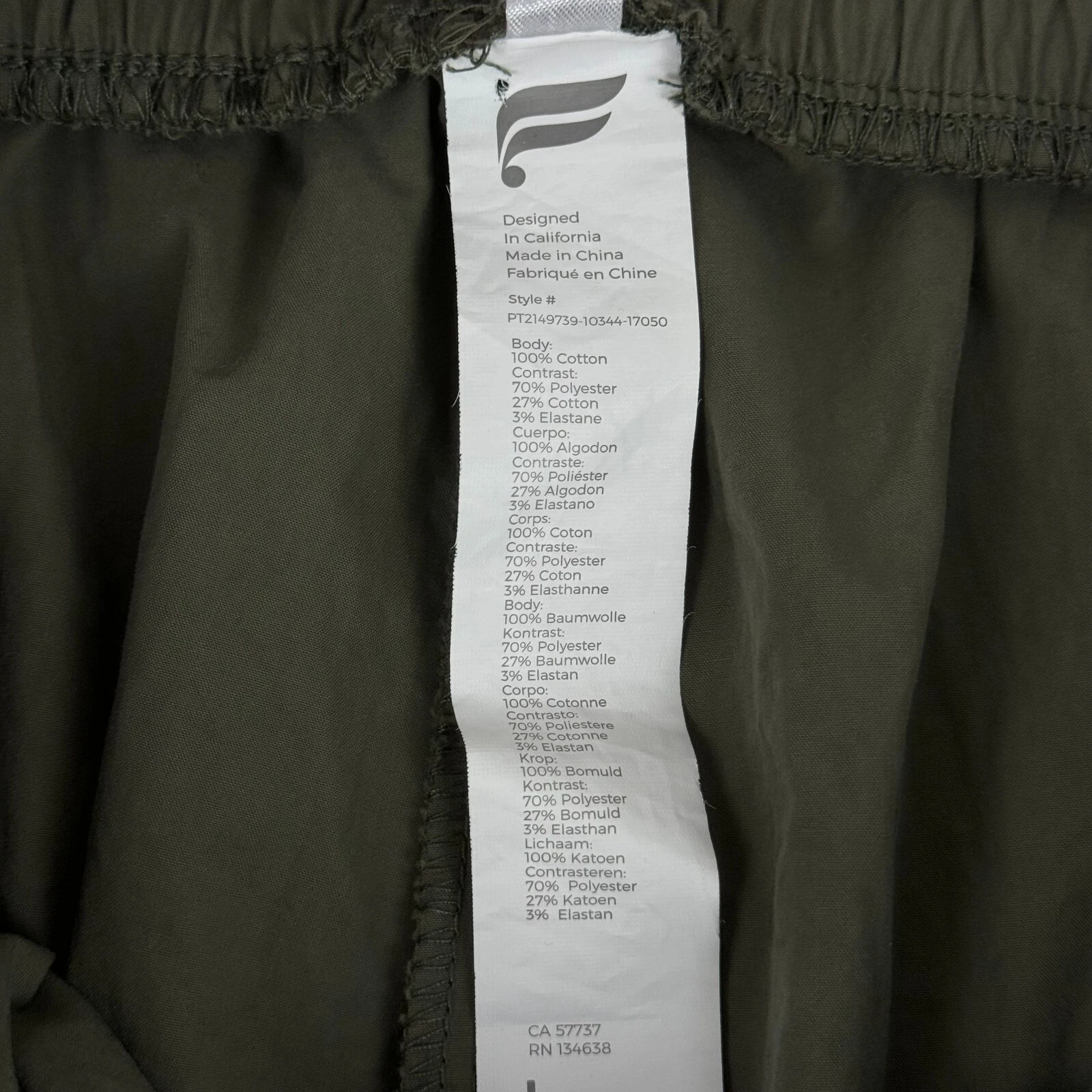 fabletics kora track cotton pants