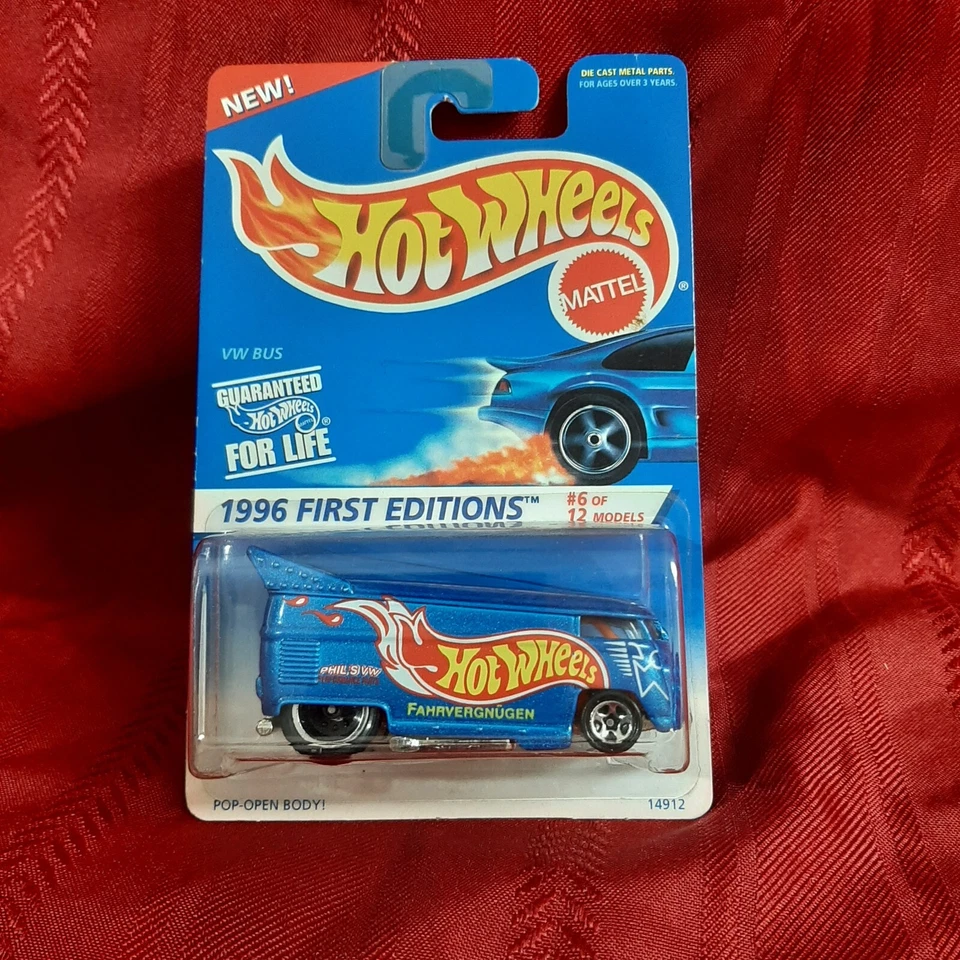 Autobús VW Hot Wheels 1996 primeras ediciones #6/12 Foto 2 de 3