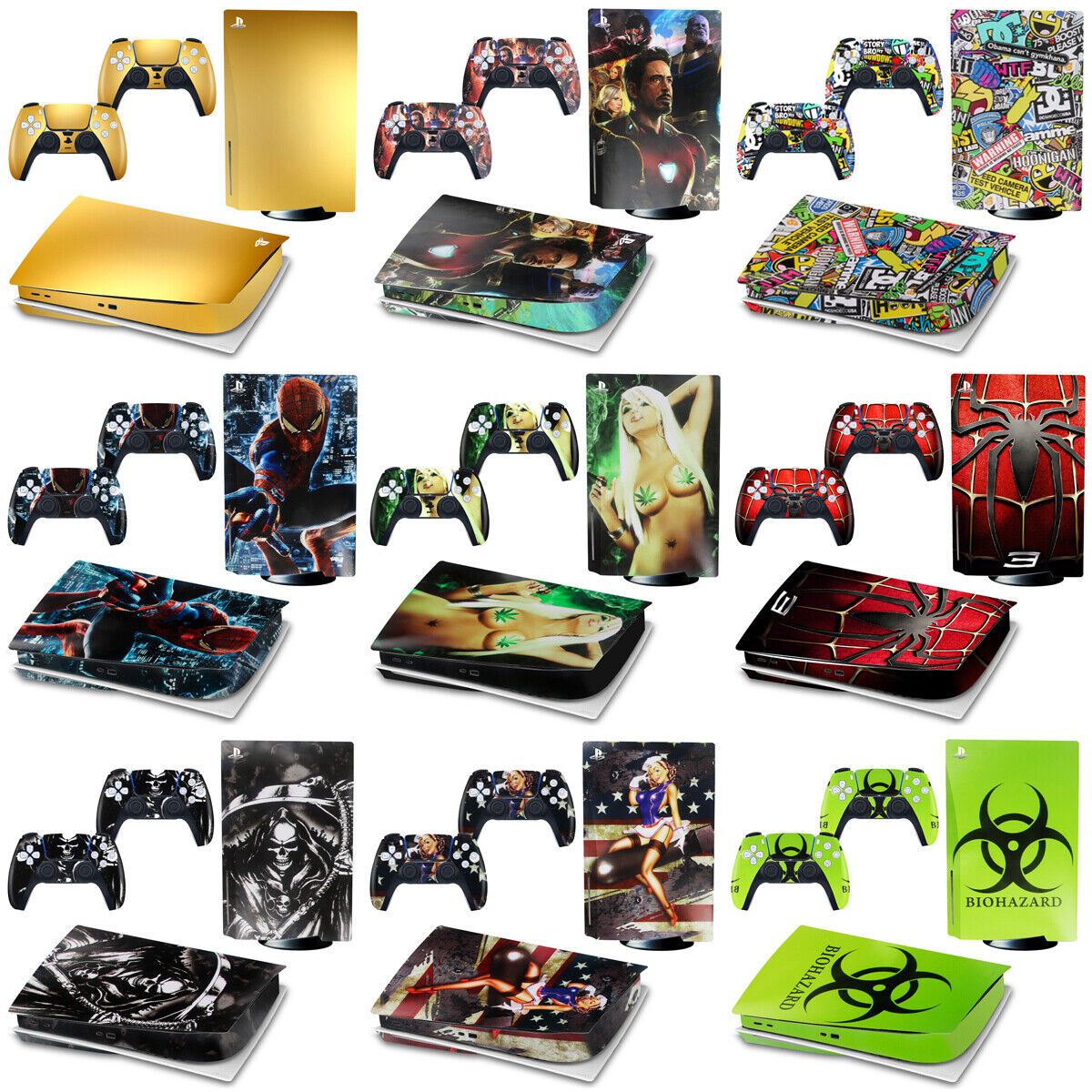 PS5 Themed Decal Sticker Wrap For Disc Edition Console - Call Of