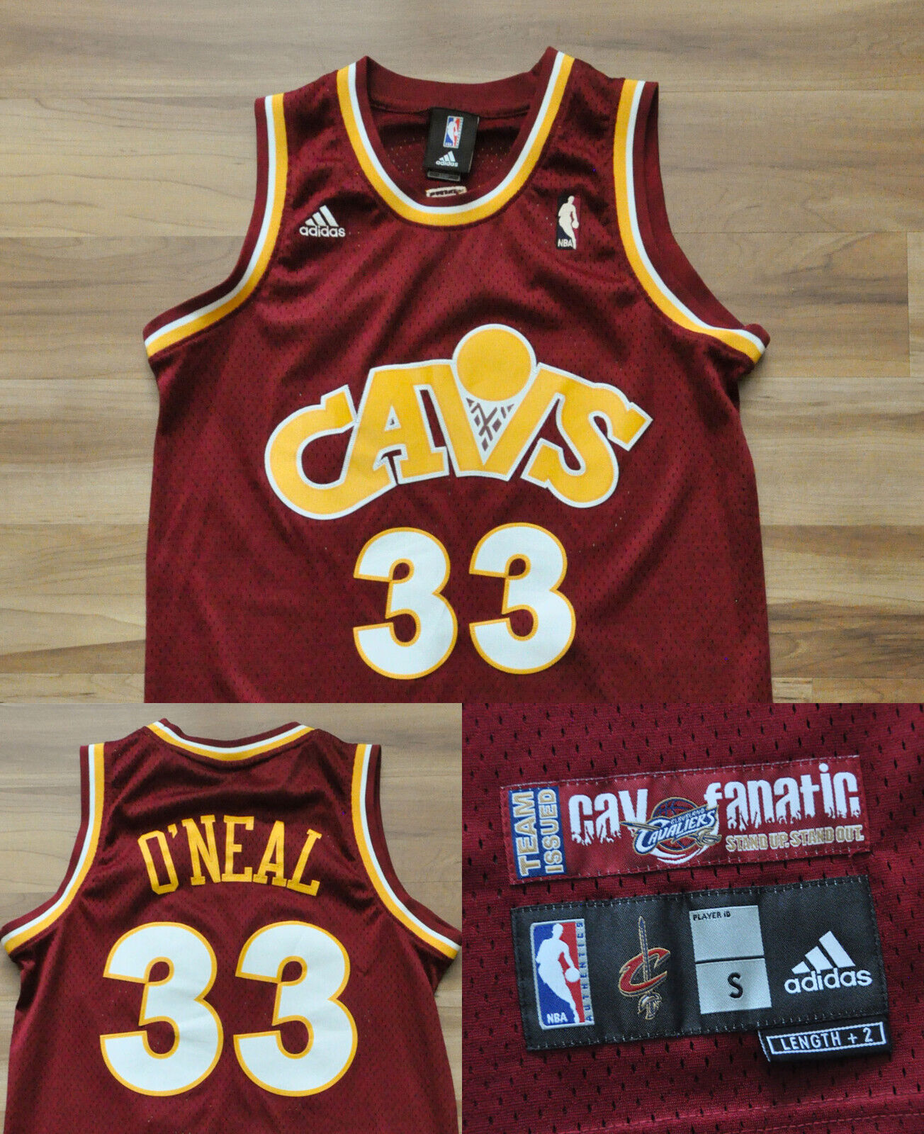 Cleveland Cavaliers #33 Shaquille O'Neal Blue Hardwood Classics Jersey