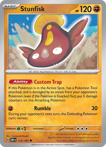 Stunfisk 112/197 SV03: Obsidian Flames