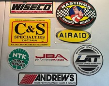Automotive Decals Racing Original Old Stock Lot Of 8 Great Selection