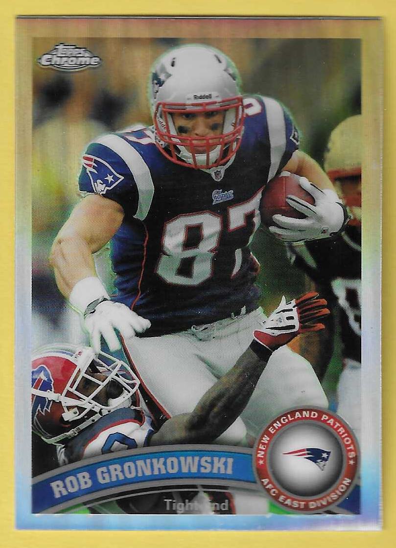 2011 Topps Chrome Refractor Rob Gronkowski Patriots