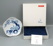 Meissen Teller "blaue Orchidee" Grosser Ausschnitt, 1 Wahl.
