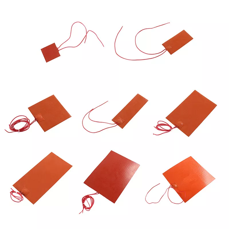 5V 12V 24V 220V Electric Silicone Heating Plate Heater Pads Mat Silicone Coil
