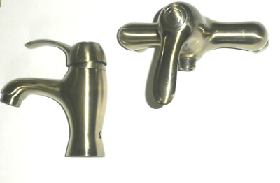 SET  Waschtischarmatur + Duscharmatur  altmessing bronze