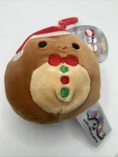 Squishmallows Jordan Gingerbread 3.5" Plush Keychain Christmas Stuffed Animal