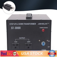 Heavy-Duty 3000 Watts 110 to 220 Electrical Power Voltage Converter Transformer
