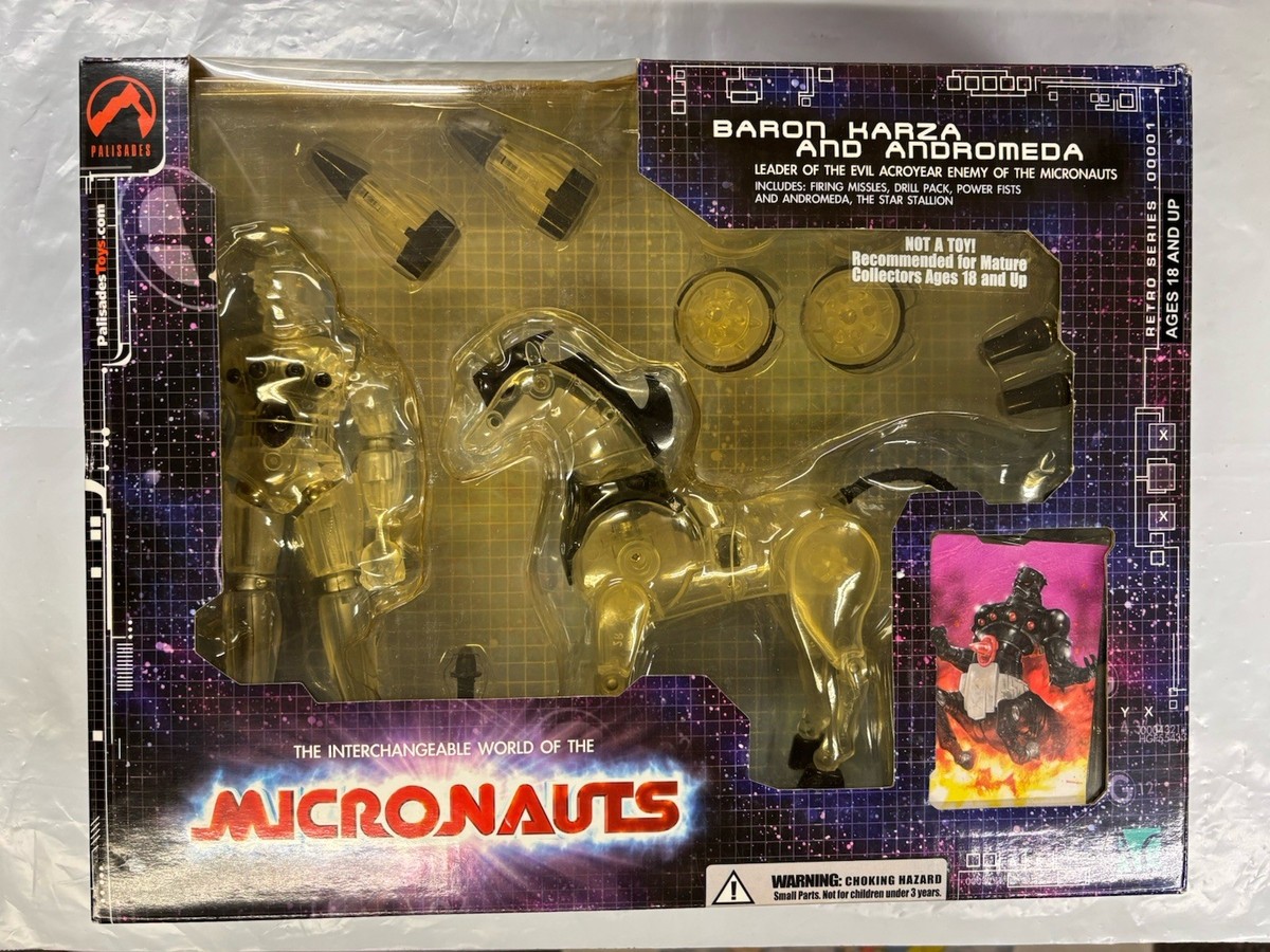 Palisades 2002 Micronauts Clear Baron Karza Andromeda Takara
