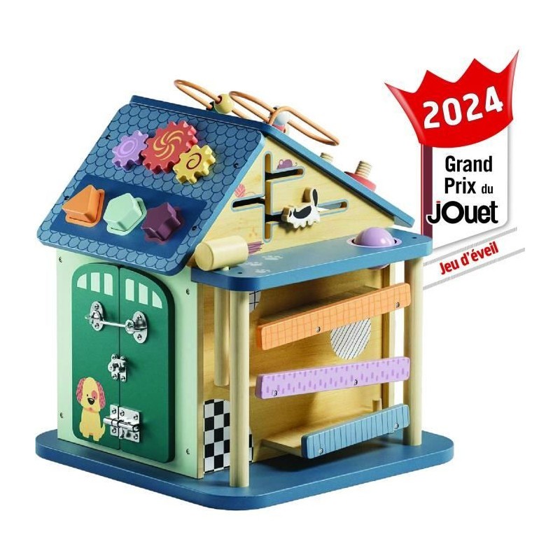 Jeu de motricité fine Top Bright maison d'activités 12 en 1 concentration