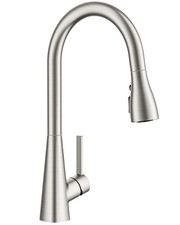 FORIOUS Kitchen Faucet with Pull Down Sprayer, Brushed Nickel, Classic High Arc