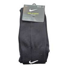 NEW Nike Academy Knee High Black Dri Fit Soccer Socks Mens 8-12 Womens 10-13