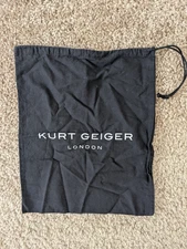KURT GEIGER London black  shoes travel storage drawstring trainers bag
