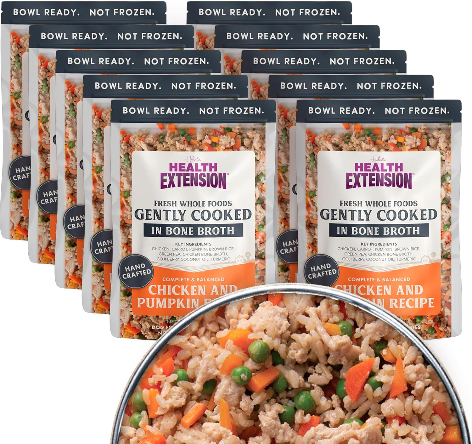 Gently Cooked Chicken & Pumpkin Dog Food, Human-Grade & Shelf-Stable with Superf