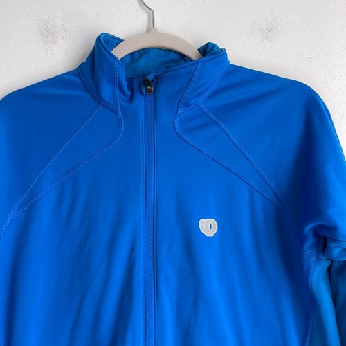 Pearl Izumi fleece lined long sleeve mock neck cycling jacket sz L - Picture 2 of 7