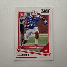 Panini 2018 Score Football Courtland Sutton Rookie Card #382. rookie card picture
