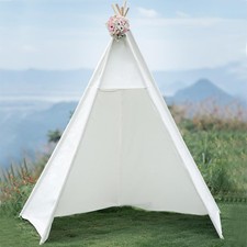 86" H Larger Teepee Play Tent, Huge Foldable Teepee Indoor with Star Light, L...