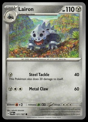 Pokemon Twilight Masquerade #121/167 Lairon