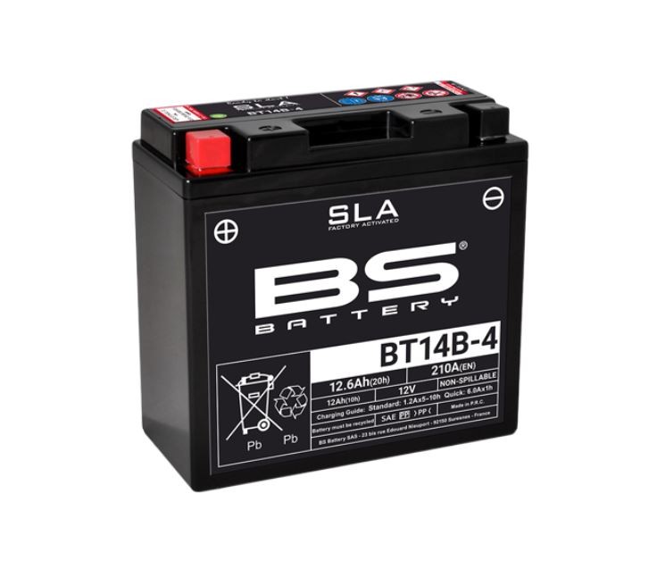 FITS YAMAHA Road Star Warrior X 1700PC 2003-2005 BS BT14B-4 SLA BS Battery