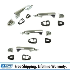 Outside Exterior Door Handle Chrome Front Rear Set of 4 for Chrysler Pacifica