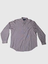 Polo Ralph Lauren Men's XL 17.5 Long Sleeve Red Check Shirt Classic Button Down
