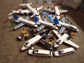 LEGO City Lot 7893 3181 3182 60102 Passenger Plane Jets Limo VIP Minifigures