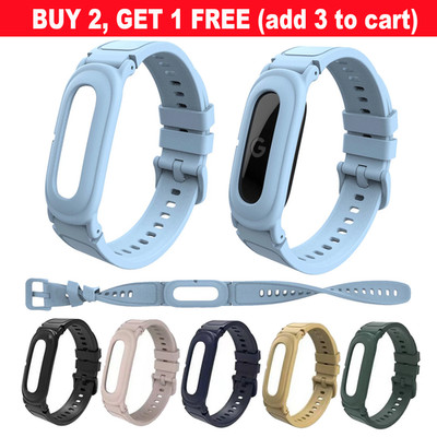 For Google Fitbit Air 2026 Silicone Adjustable Sports Loop Band Strap TPU Case
