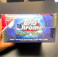 Topps 2025 Chrome Sapphire Edition MLS Soccer Trading Card Box - 8 Cards