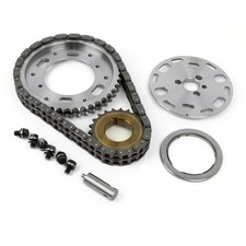 Chevy Sbc 350 Double Roller 2pc Adj Billet Steel Timing Chain Kit Chevy Sbc 350 Double Roller 2pc Adj Billet Steel Timing Chain Kit
