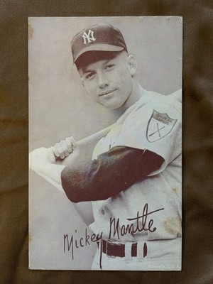 1947-66 Mickey Mantle W461 Exhibit Card