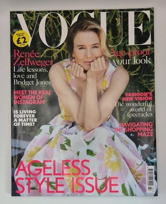 Vogue UK Magazine July 2016 Renée Zellweger - Ageless Style Issue