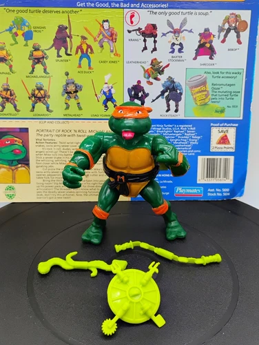 Vintage 1989 Mike Rock'N Roll Wacky TMNT Teenage Mutant Ninja Turtles Profile